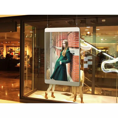 Wifi 4Gの小売店のための屋外の透明な導かれたスクリーン ポスター